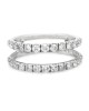 Diamond Double Ring Guard in White Gold